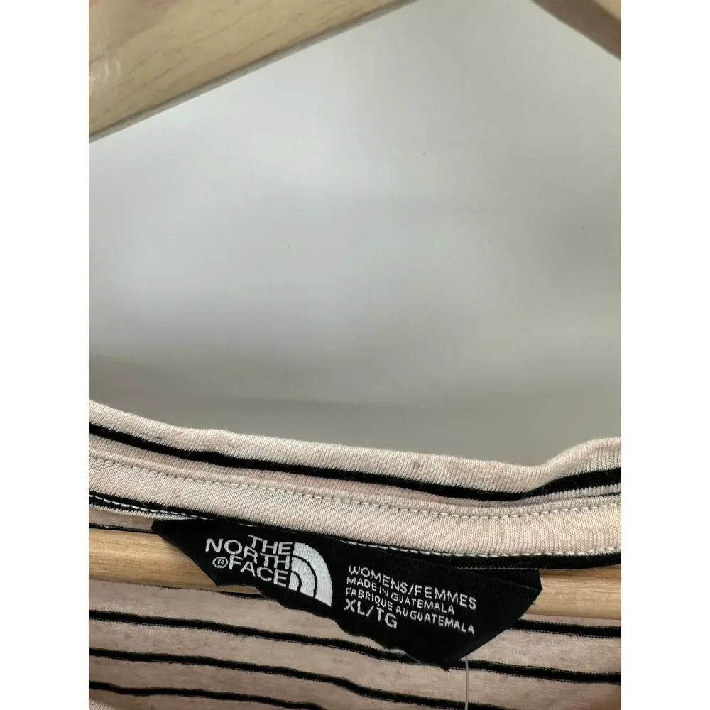The North Face Top Women XL NWT White Pink Salt Stripe Dye Sleeveless Tank - Picture 5 of 9